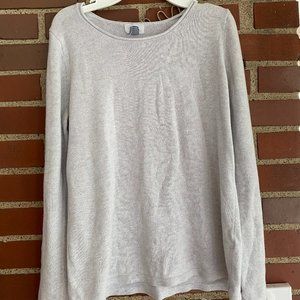 Old Navy White Gray Sweater (M)